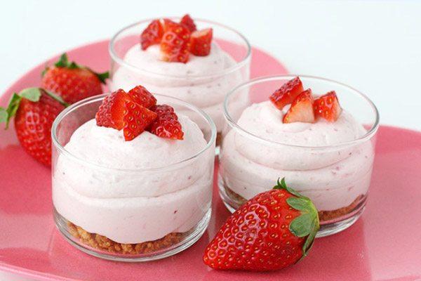 Strawberry Cheesecake Mousse   Glorious Treats