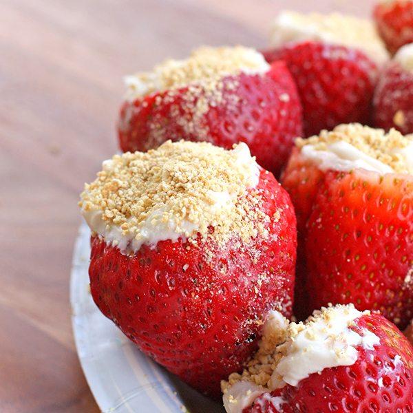 Cheesecake Stuffed Strawberries The Girl Who Ate Everything