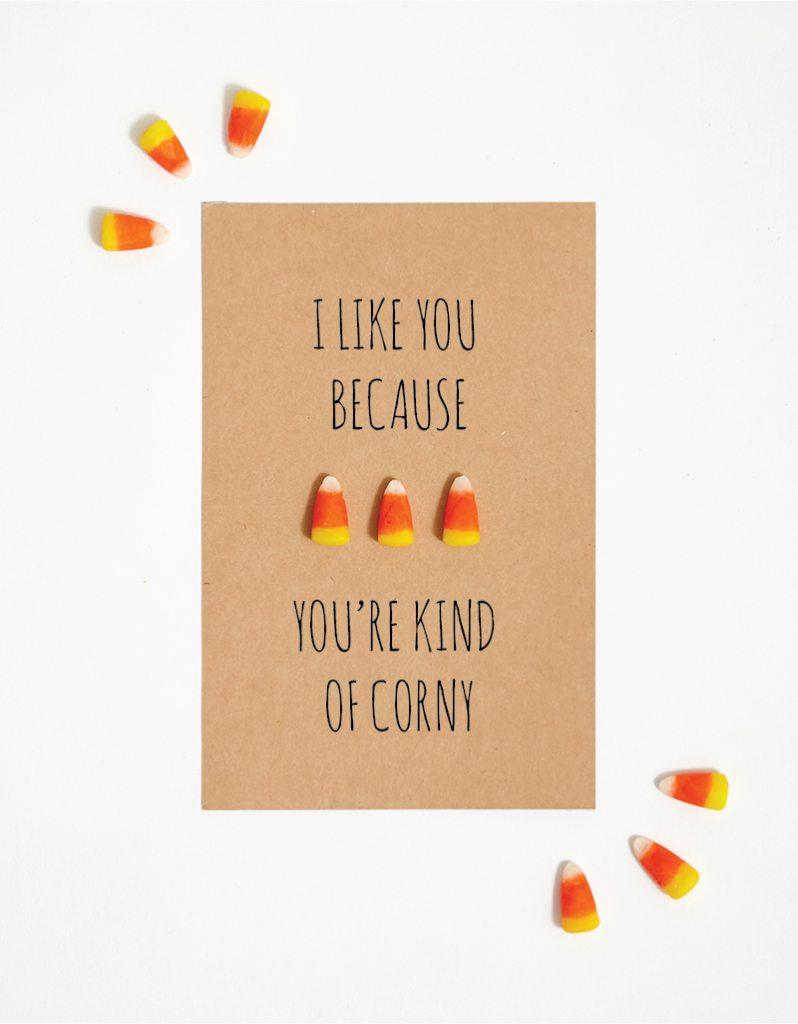 DIY: Hilarious candy corn Halloween Card