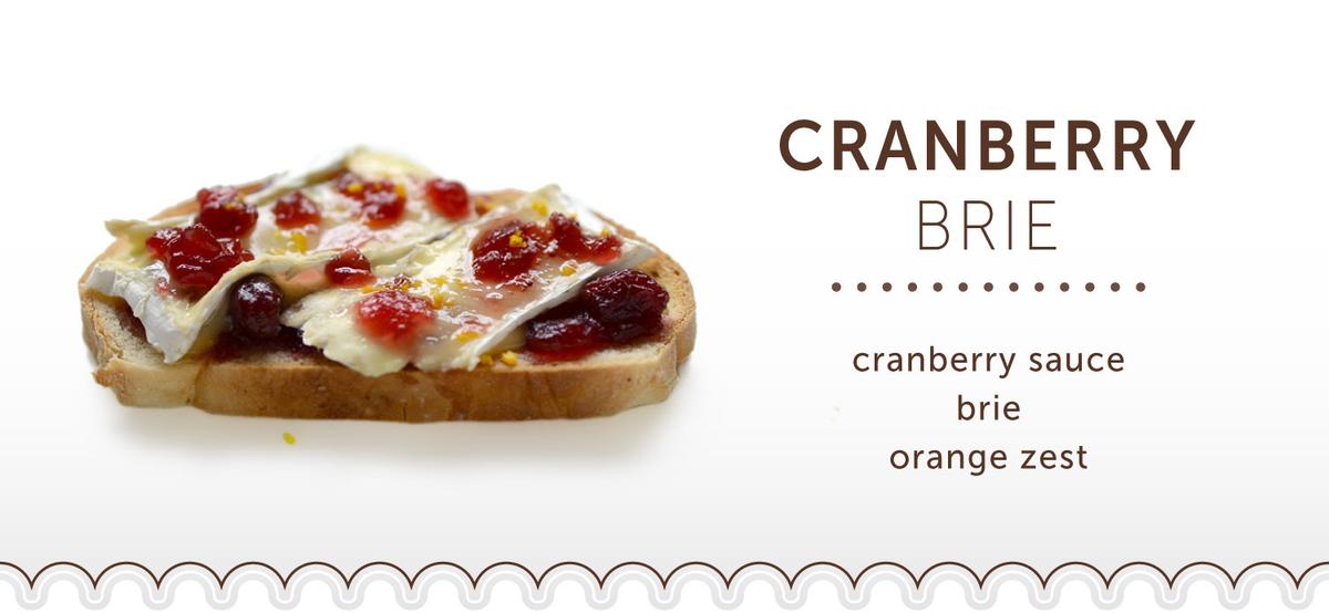 sb toast cranberry brie