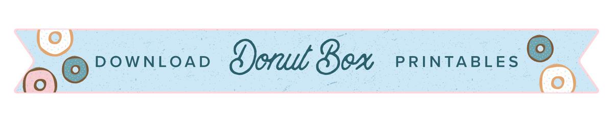 donut printable button