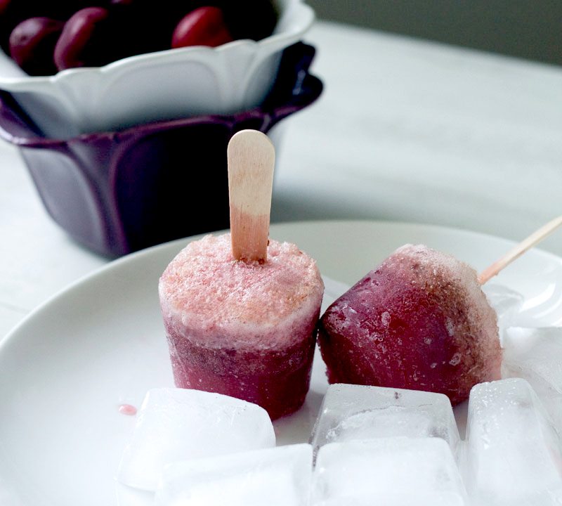 Cherry Wheat Beer Pops