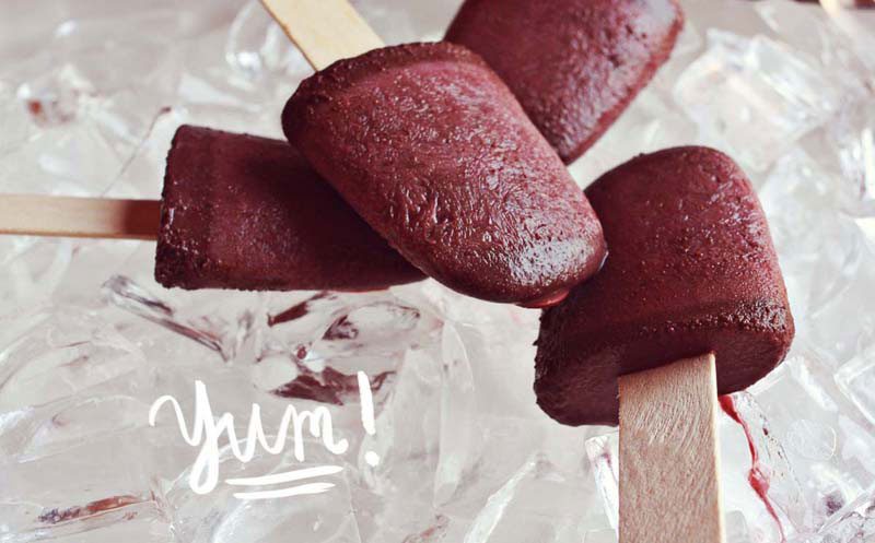 Red Wine Fudge Pops