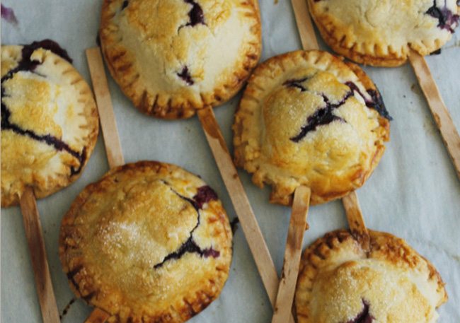 Blueberry Pie Pops