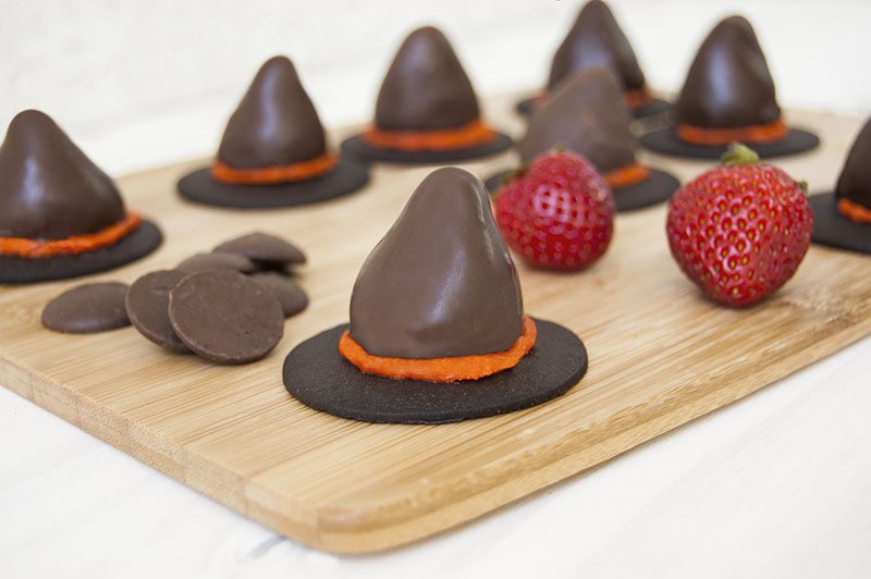 Chocolate Covered Strawberry Witch Hat