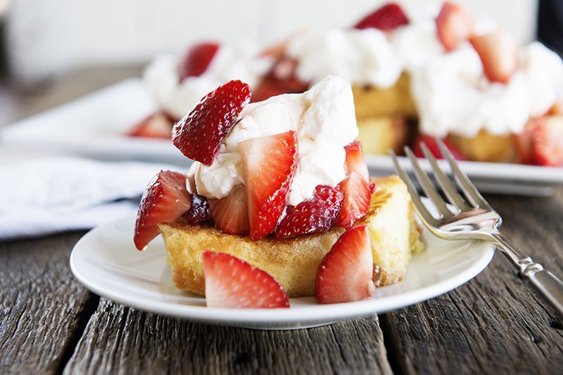 Toasted Pound Cake with Balsamic Strawberries