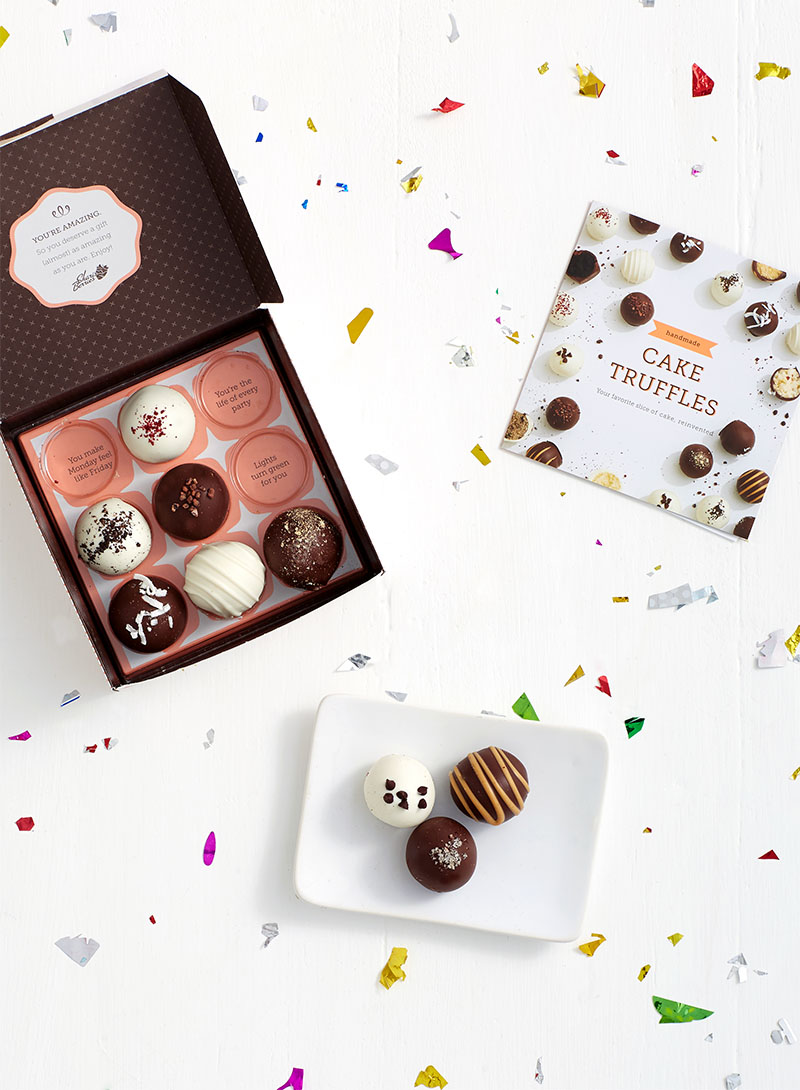 Share some Shari's Berries cake truffles with your bestie