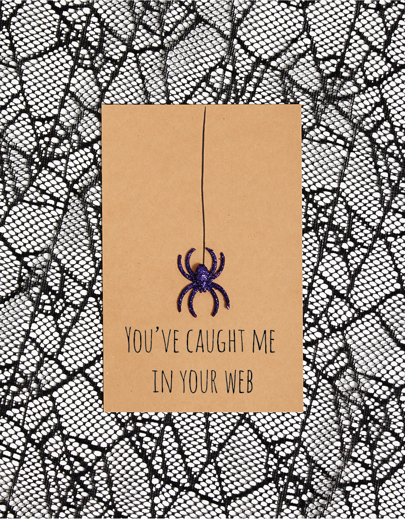 DIY Halloween funny Spider Card