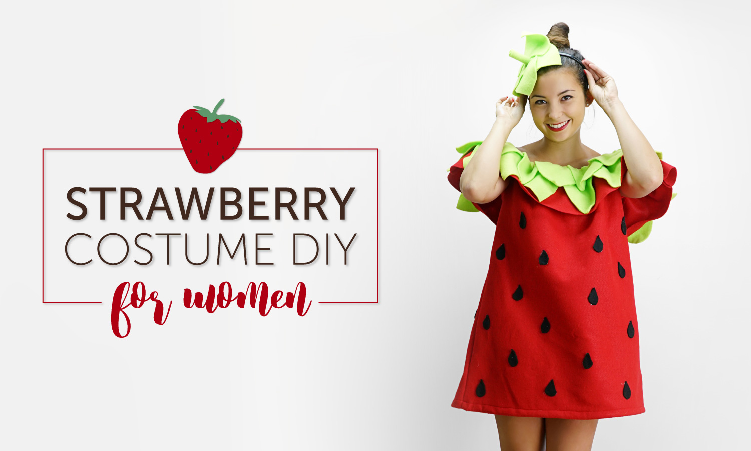 DIY Strawberry Costumes for the Whole Family