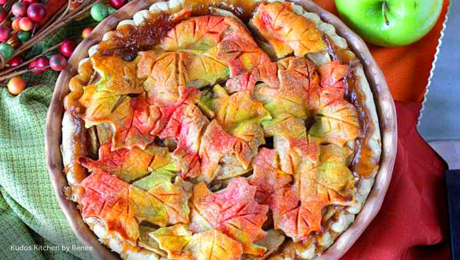 sb  thanksgiving autumn leaves apple pie