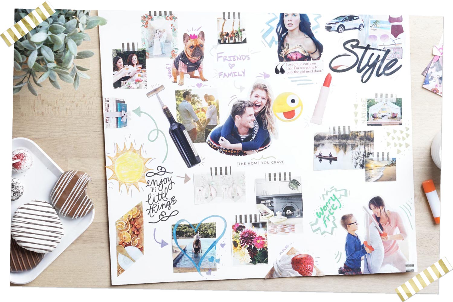 She Designed a Life She Loved DIY Vision Board for Home Office
