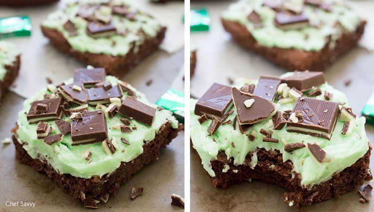 sb green desserts choc mint brownies kelley