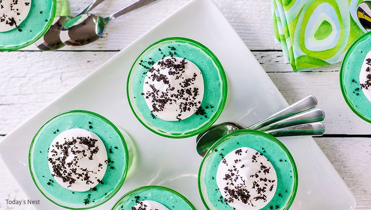 sb green desserts grasshopper pie dessert cup sam