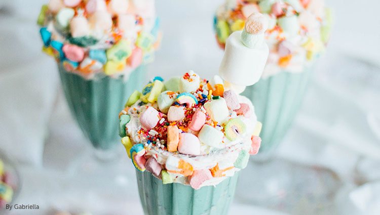 sb green desserts lucky charms milkshake gabriella