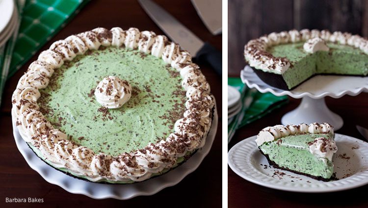 sb green desserts mint choc chip pie barbara