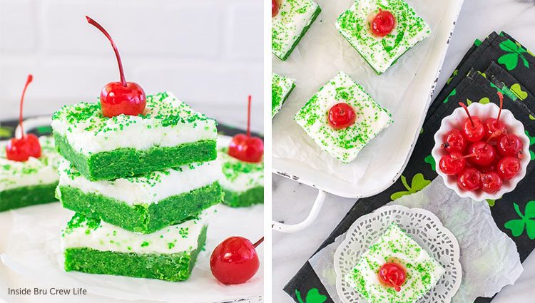 sb green desserts shamrock sugar cookie bars jocelyn