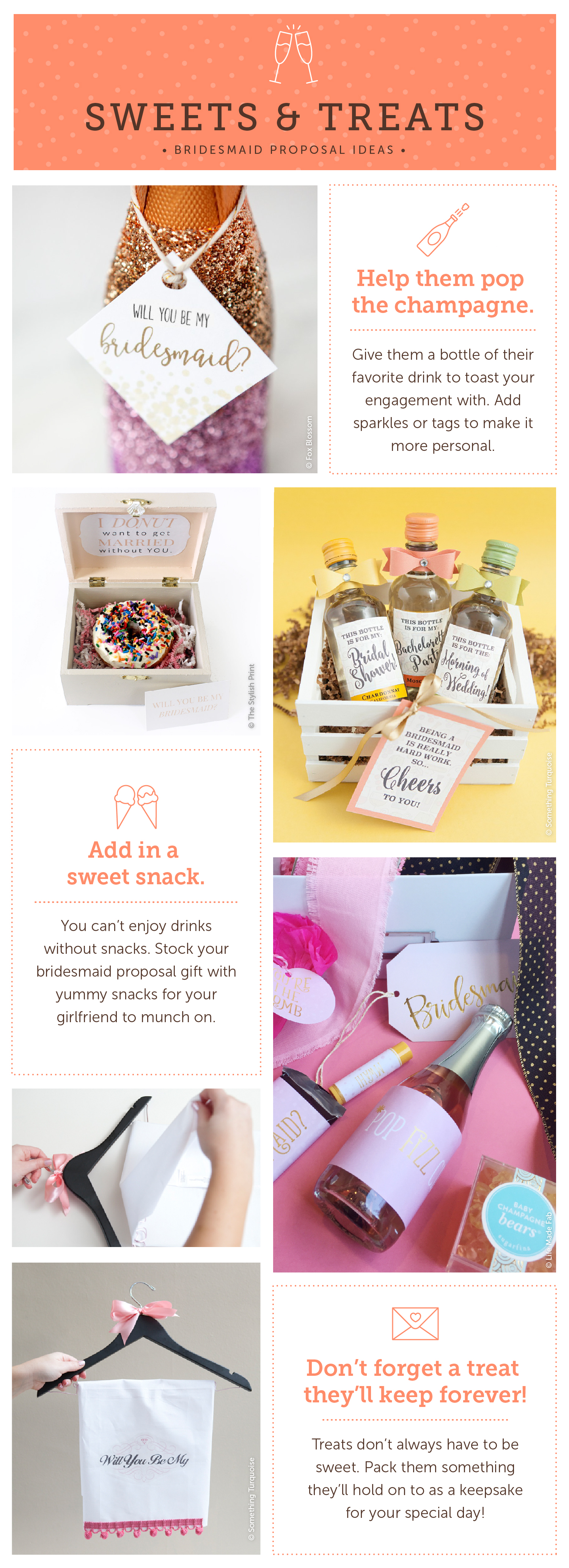 bridesmaid proposal treat ideas