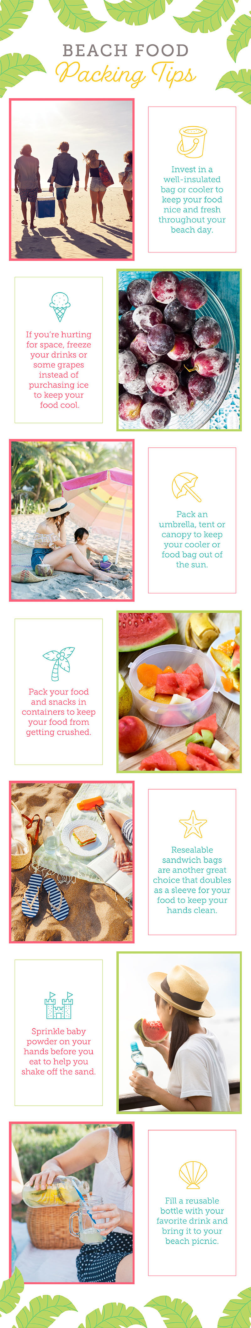 beach food packing tips