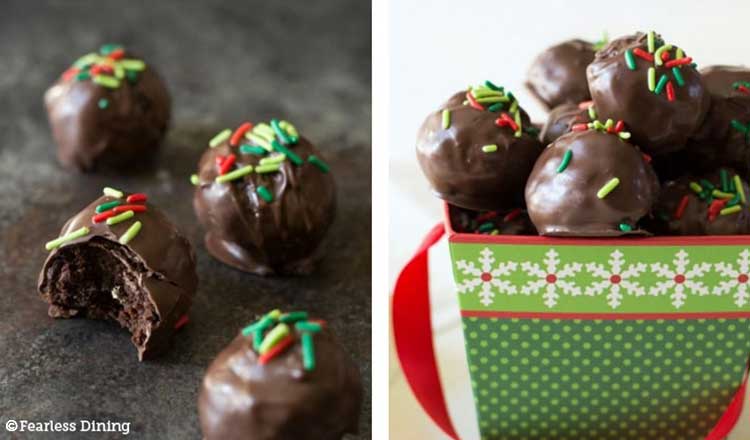 black bean brownie truffles